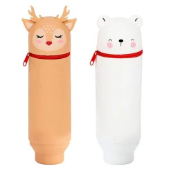 Trousse Renne et Ours Noël - Silicone - couleurs assorties - Viquel