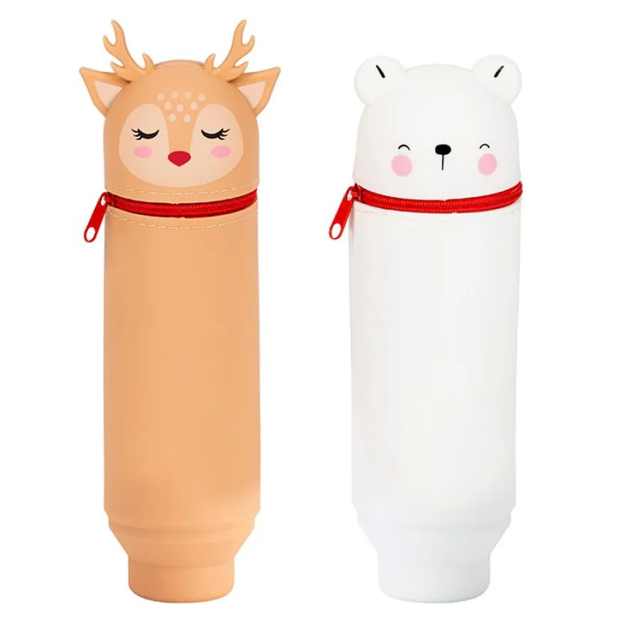 Trousse Renne et Ours Noël - Silicone - couleurs assorties - Viquel
