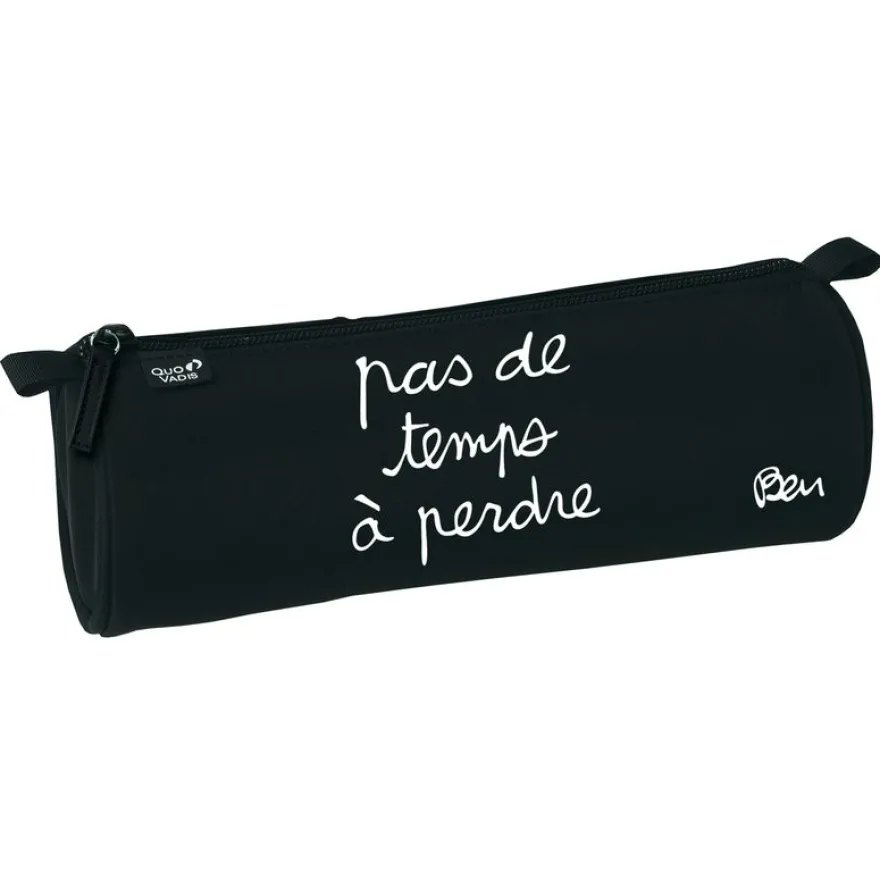 Trousse ronde Ben - 1 compartiment - différents modèles disponibles - Quo Vadis