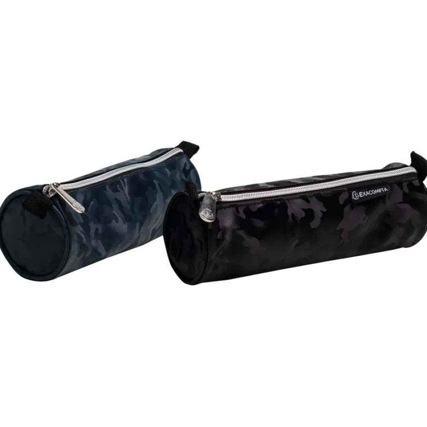 Trousse ronde Camo - 1 compartiment - disponible dans différentes couleurs - Exacompta
