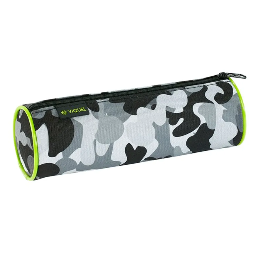 Trousse ronde Camouflage - 1 compartiment - 2 modèles disponibles - Viquel