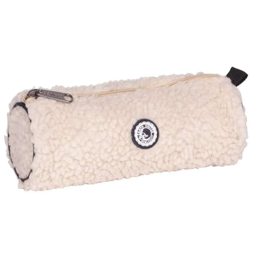 Trousse ronde Camps Sherpa - 1 compartiment - rose doux - Kid'Abord