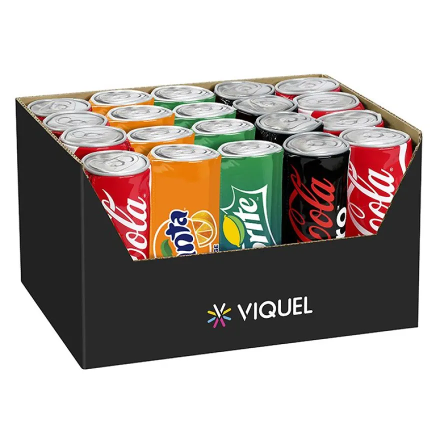 Trousse ronde Canettes - 1 compartiment - différents modèles disponibles - Viquel