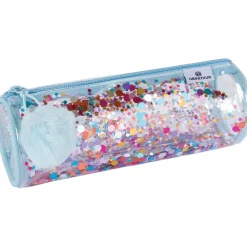 Trousse ronde Confettis - 1 compartiment - 4 décors assortis - Oberthur