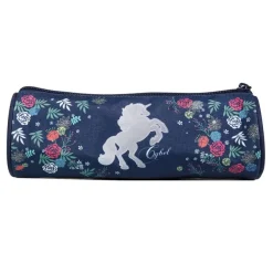 Trousse ronde Cybel - 1 compartiment - bleu - Bagtrotter