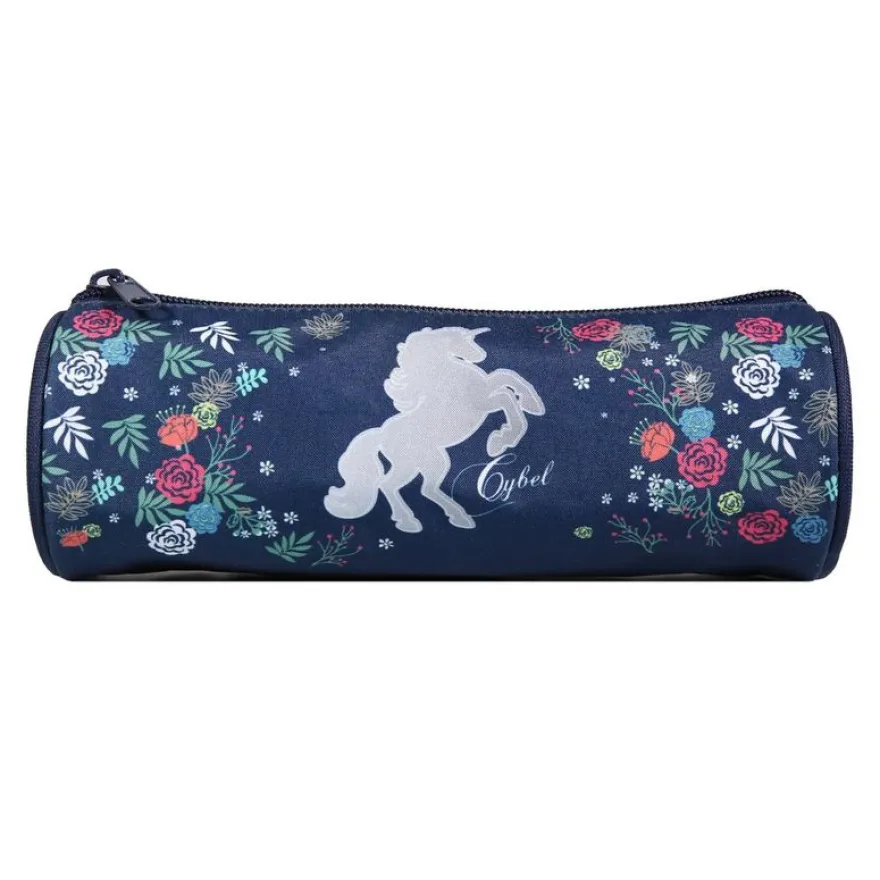 Trousse ronde Cybel - 1 compartiment - bleu - Bagtrotter