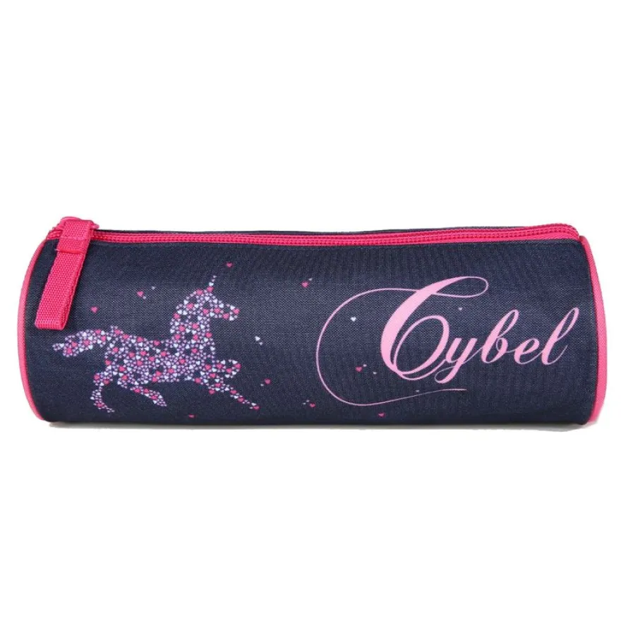 Trousse ronde Cybel - 1 compartiment - bleu marine - Bagtrotter