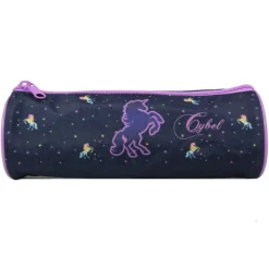Trousse ronde Cybel - 1 compartiment - bleu - Bagtrotter
