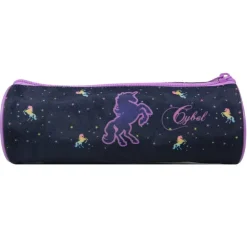 Trousse ronde Cybel - 1 compartiment - bleu - Bagtrotter