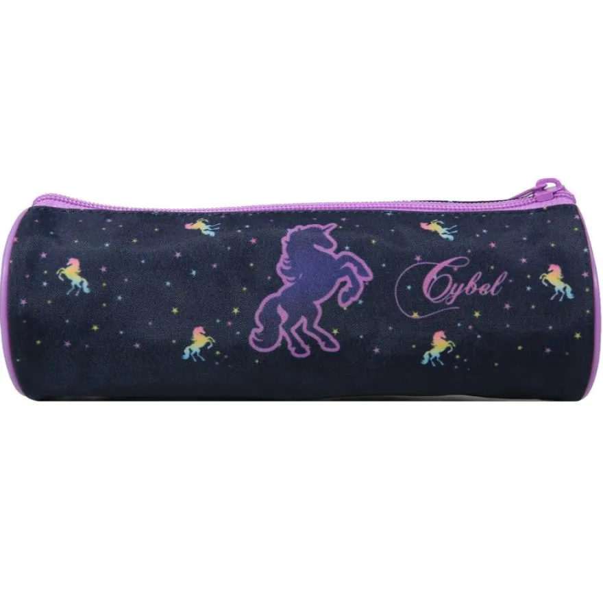 Trousse ronde Cybel - 1 compartiment - bleu - Bagtrotter