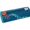 Trousse ronde Dino - 1 compartiment - marine et bleu - Oberthur