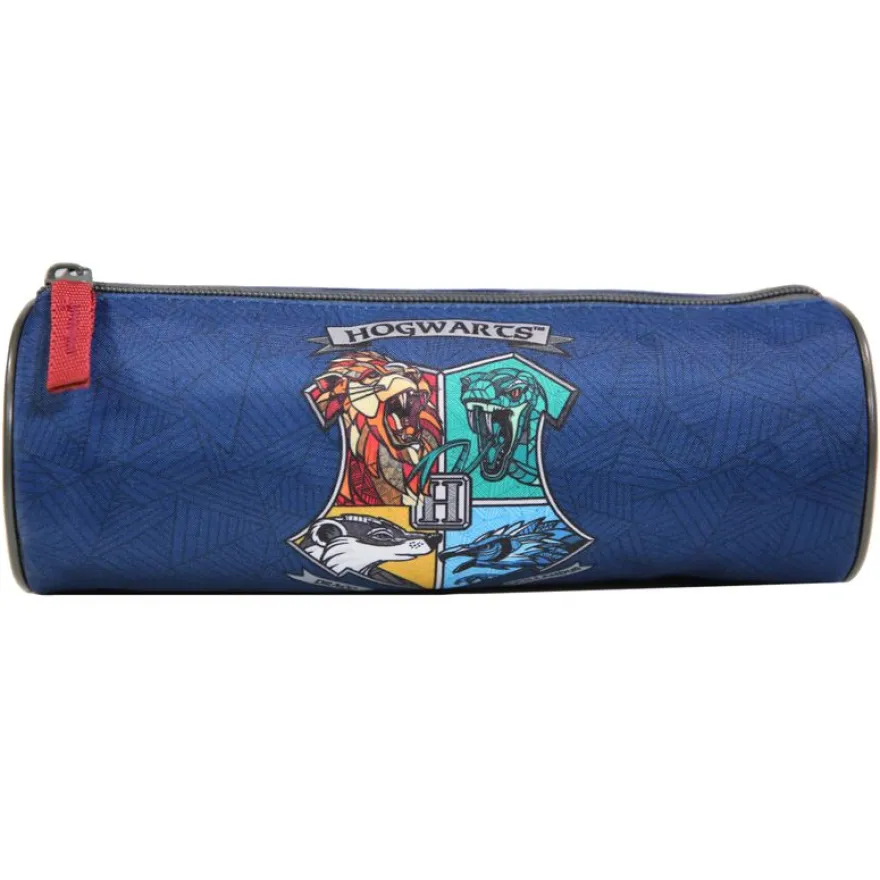 Trousse ronde Harry Potter - 1 compartiment - bleu - Bagtrotter