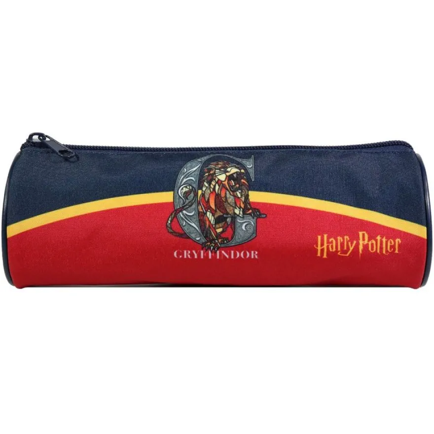 Trousse ronde Harry Potter - 1 compartiment - rouge - Bagtrotter