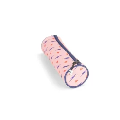 Trousse ronde Heart - 1 compartiment - rose - Pol Fox