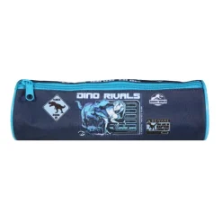 Trousse ronde Jurassic World - 1 compartiment - bleu - Bagtrotter