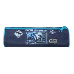 Trousse ronde Jurassic World - 1 compartiment - bleu - Bagtrotter