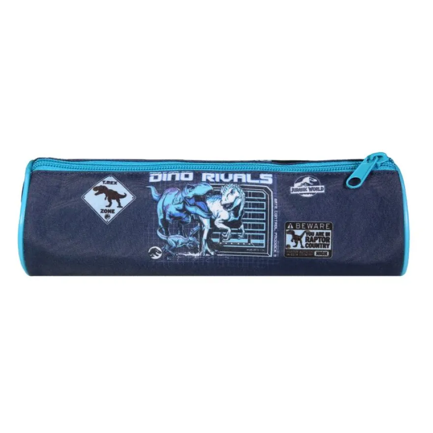 Trousse ronde Jurassic World - 1 compartiment - bleu - Bagtrotter