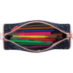 Trousse ronde Kickers Girl - 1 compartiment - marine - Oberthur