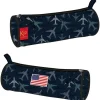 Trousse ronde KIP Aviator - 1 compartiment - bleu marine - Kid'Abord