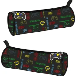 Trousse ronde KIP Gamer next level - 1 compartiment - noir - Kid'Abord