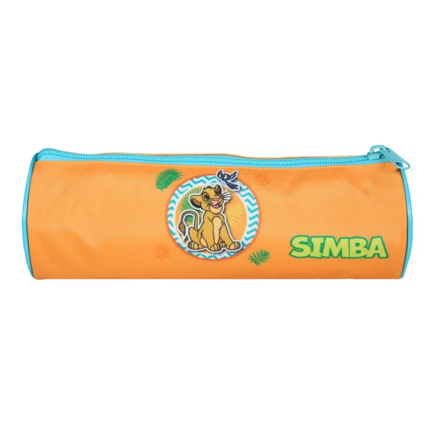 Trousse ronde Le Roi Lion - 1 compartiment - jaune - Bagtrotter