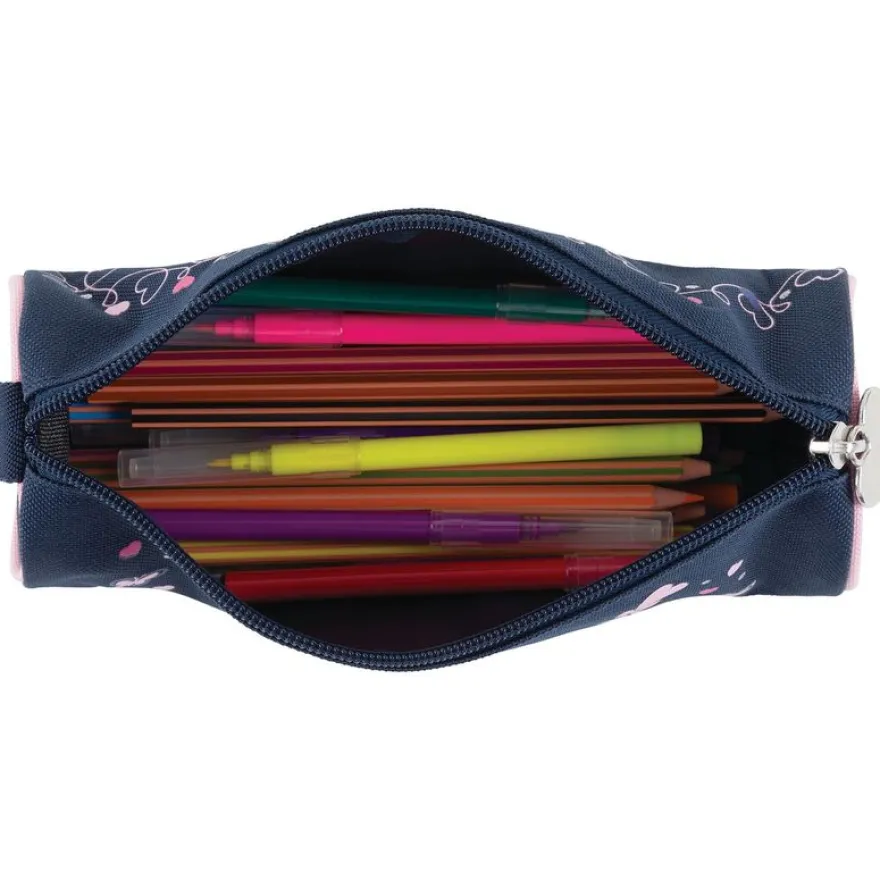 Trousse ronde Lola Espeleta - 1 compartiment - marine - Oberthur