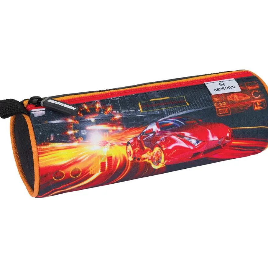Trousse ronde Megacars / Megabikes - 1 compartiment - marine ou noir - Oberthur