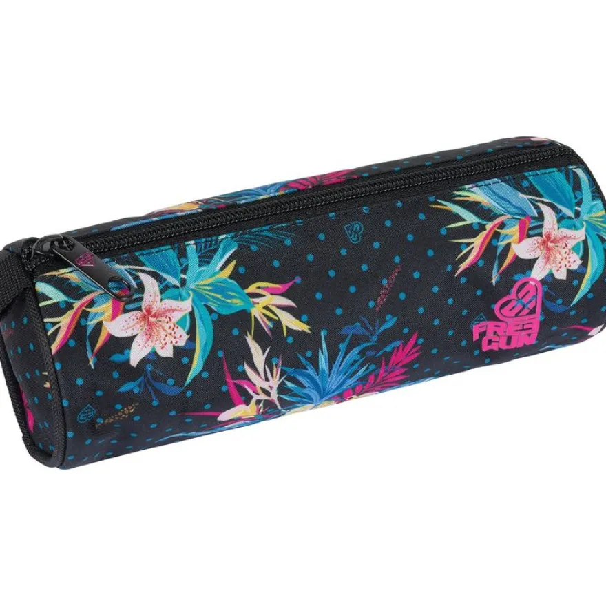 Trousse ronde Miss Freegun - 1 compartiment - noir - Oberthur