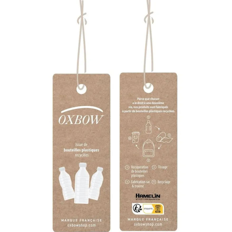 Trousse ronde Oxbow Monochrome - 1 compartiment - noir/blanc/orange - Hamelin