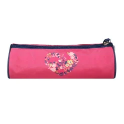 Trousse ronde Phileas - 1 compartiment - cœur - Bagtrotter