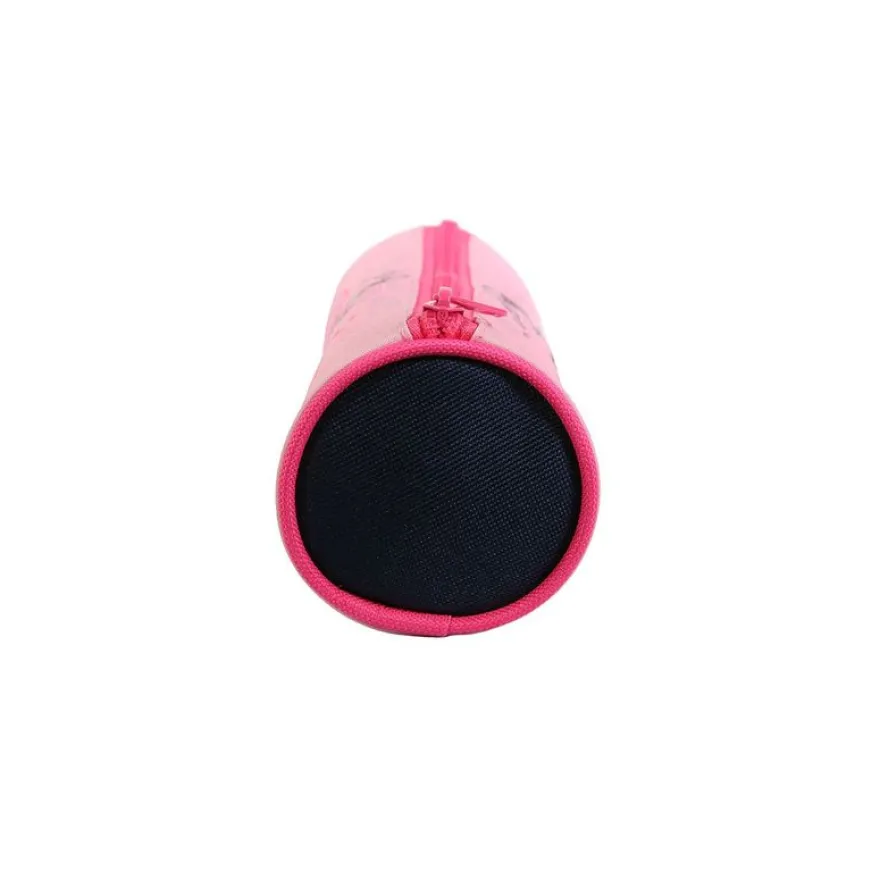 Trousse ronde Poivre Blanc - 1 compartiment - rose - Bagtrotter