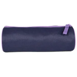 Trousse ronde Poivre Blanc - 1 compartiment - bleu marine - Bagtrotter
