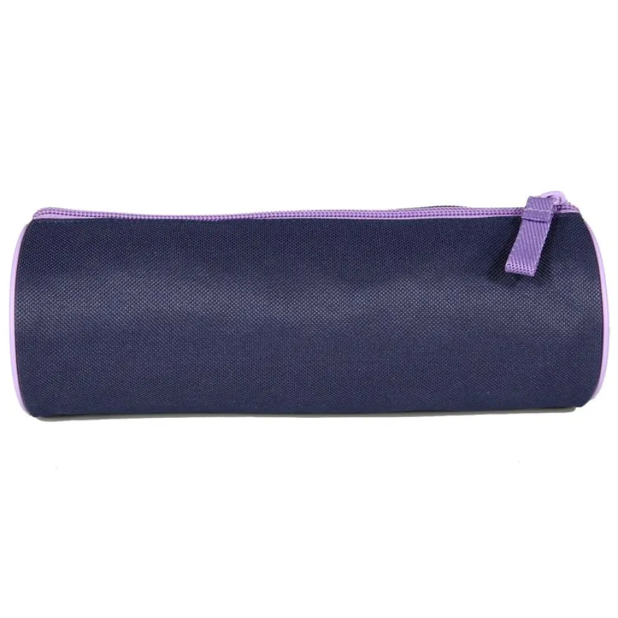 Trousse ronde Poivre Blanc - 1 compartiment - bleu marine - Bagtrotter