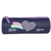 Trousse ronde Poivre Blanc - 1 compartiment - bleu marine - Bagtrotter