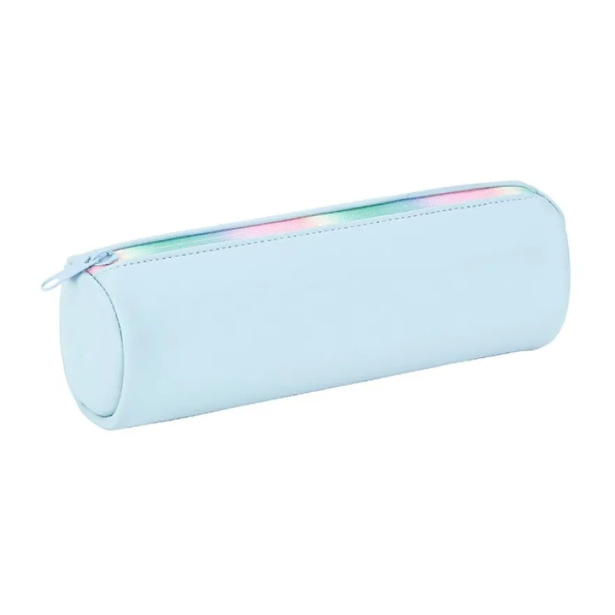 Trousse ronde Rainbow Pastel - 1 compartiment - 2 modèles disponibles - Viquel