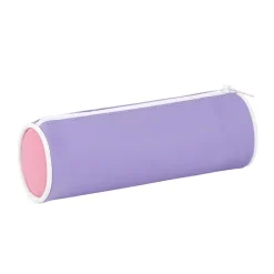 Trousse ronde Rubber - 1 compartiment - 4 coloris disponibles - Viquel