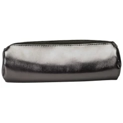 Trousse ronde School Metallic - 1 compartiment - gun - Carpentras