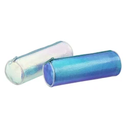 Trousse ronde Snake - 1 compartiment - reflets holographiques - disponible en 2 couleurs - Viquel