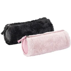 Trousse ronde Teddy - 1 compartiment - disponible en 2 couleurs - Viquel