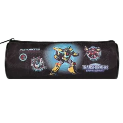 Trousse ronde Transformers - 1 compartiment - noir - Bagtrotter