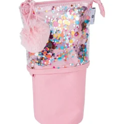 Trousse rétractable Confettis - 1 compartiment - 4 décors assortis - Oberthur