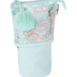 Trousse rétractable Confettis - 1 compartiment - 4 décors assortis - Oberthur