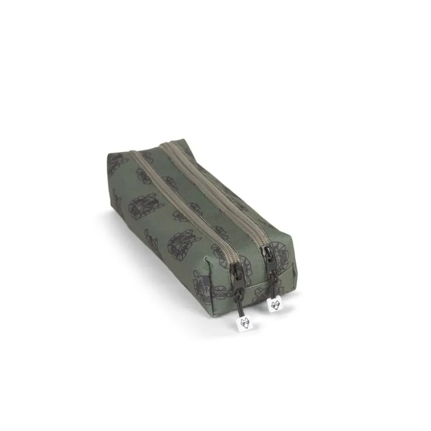 Trousse Tiger - 2 compartiments - vert - Pol Fox