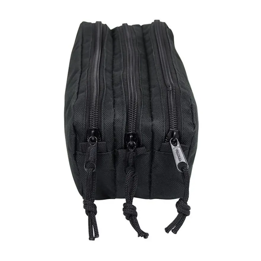 Trousse Trizip - 3 compartiments - noir - Viquel