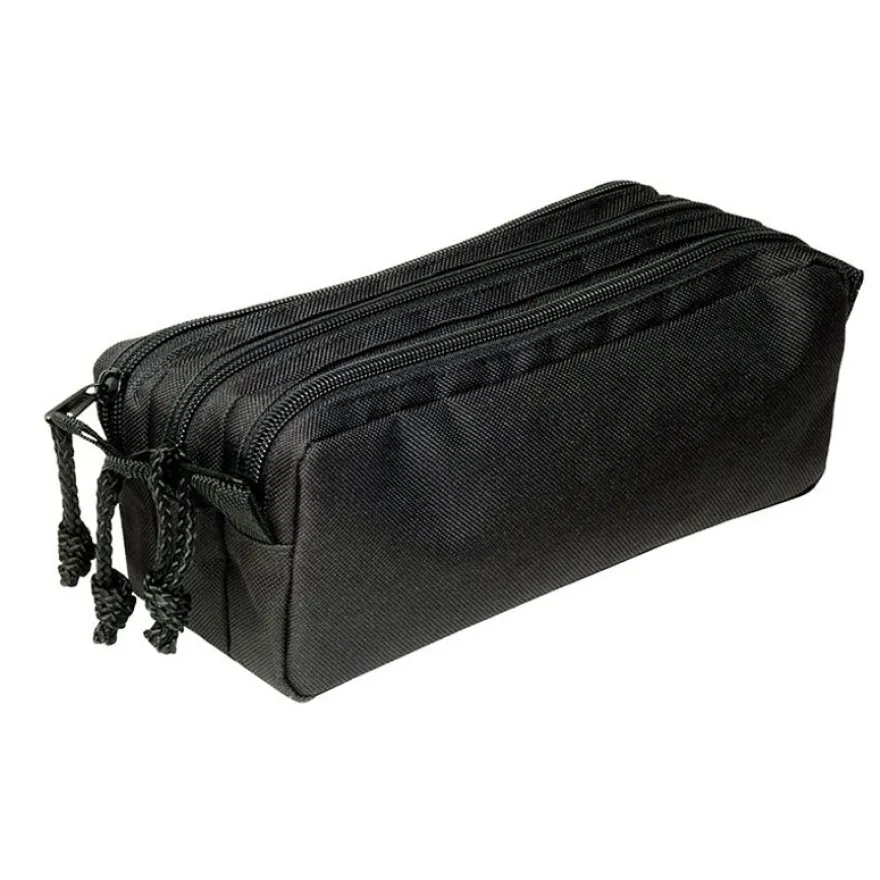 Trousse Trizip - 3 compartiments - noir - Viquel