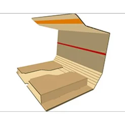 Étui d'expédition postale avec bande adhésive - 22 cm x 31 cm x 5 cm - kraft - Torraspapel