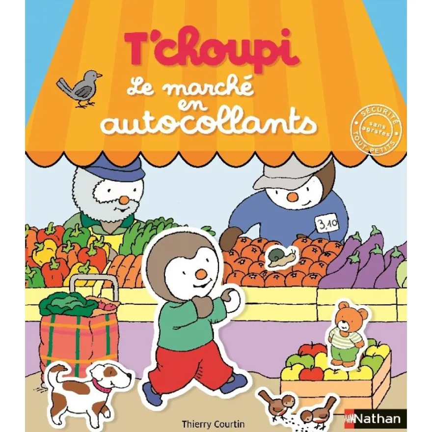 T'Choupi - Le Marché en autocollants