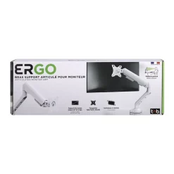 T'nB Ergo - Bras articulé pour écran - Taille d'écran : 17"-32" - jusqu'à 12kg - blanc