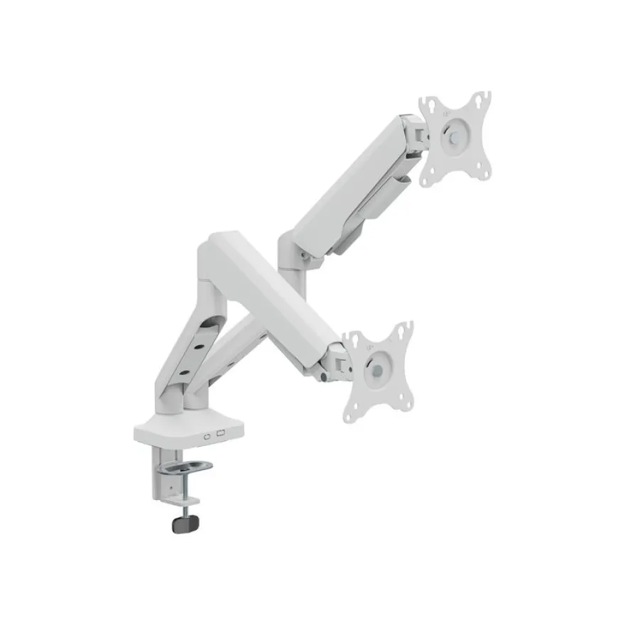 T'nB Ergo - Double bras articulé pour écran - Taille d'écran : 17"-32" - blanc