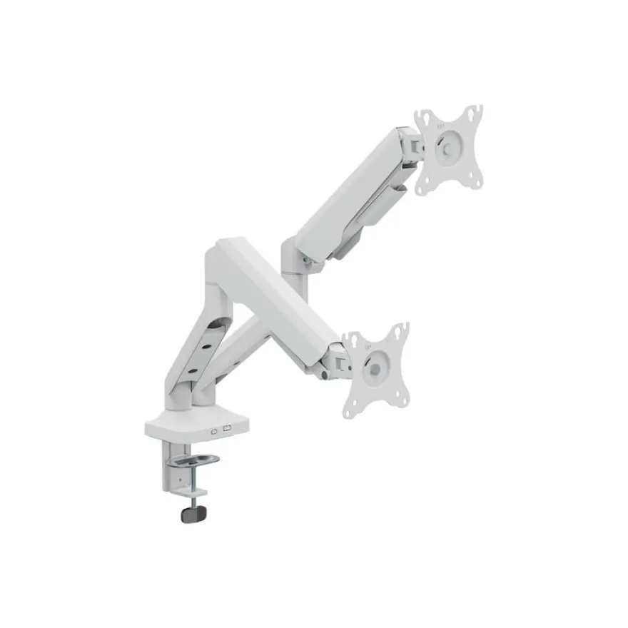 T'nB Ergo - Double bras articulé pour écran - Taille d'écran : 17"-32" - blanc